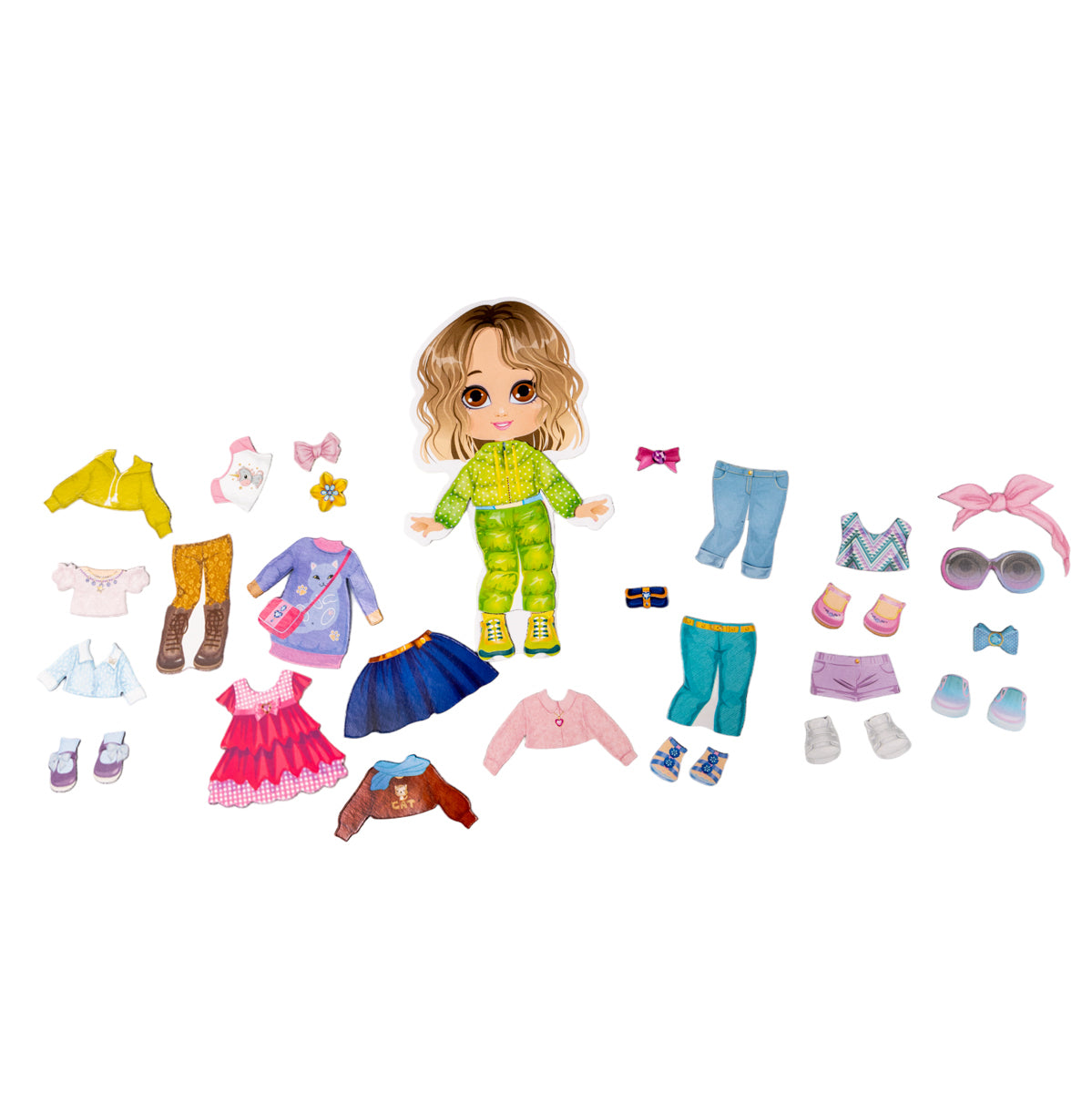 Игра магнитная "Одевашки. Модная девчонка. Ксюша". Серия Магнитные истории (европодвес, 2х8шт) арт.0