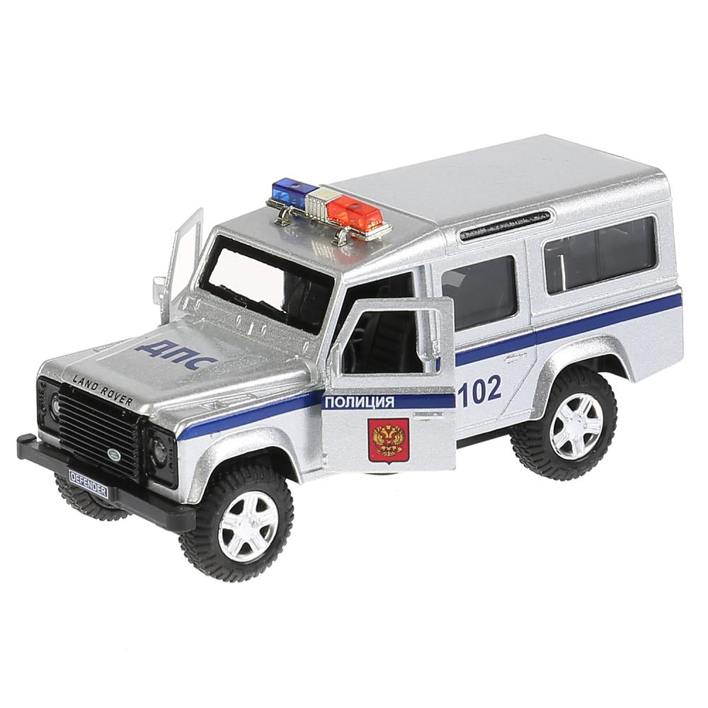 Machine en métal pour LAND ROVER DEFENDER ПОЛИЦИЯ 12 cm, dv, sac, in, cor. Parc technologique dans le cor.2*36шт