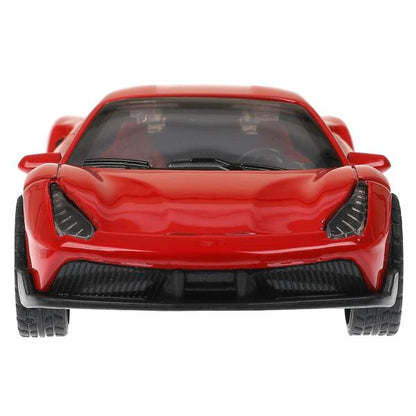 Машина металл ferrary 488 gtb 12 см, двери, багажник, инерция Технопарк в кор.2*120шт
