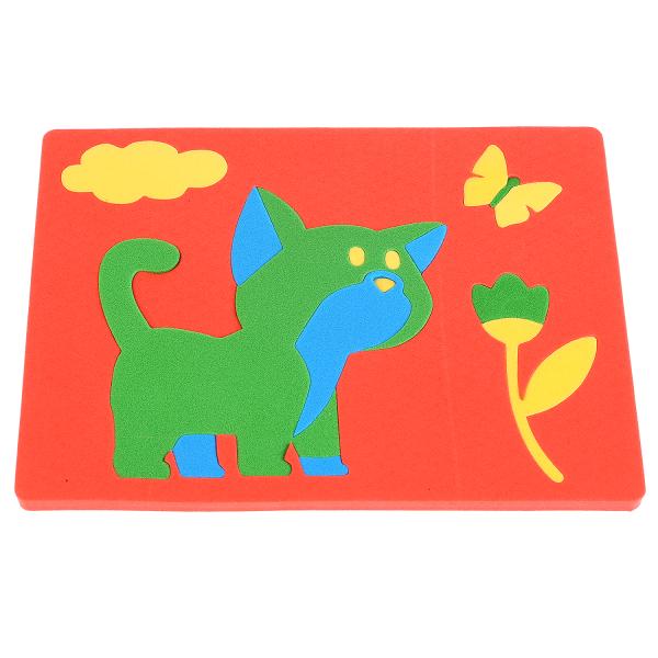 "УМКА". КОШЕЧКА. (МЯГКАЯ АППЛИКАЦИЯ В ПАКЕТЕ С ХЭДЕРОМ) в кор.68шт