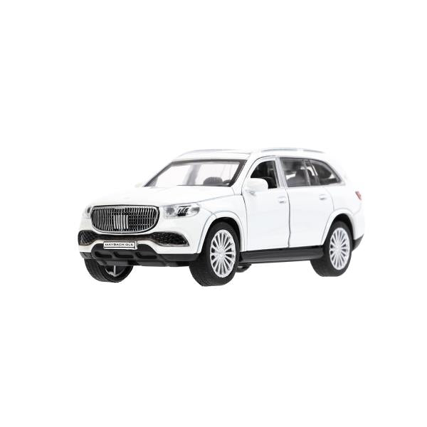 Machine en métal MERCEDES-BENZ gls maybach 12см, дв,баг,ин,белый, кор. Parc technologique dans le cor.2*36шт