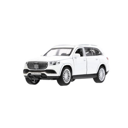 Machine en métal MERCEDES-BENZ gls maybach 12см, дв,баг,ин,белый, кор. Parc technologique dans le cor.2*36шт