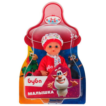 La fonction PUPS БУБА 15см, пьет, пис, бутылочка, на блистере КАРАПУЗ в кор.72шт