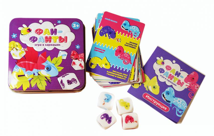 Игра настольная "Фан-фанты" (жестяная коробочка) в кор.42шт