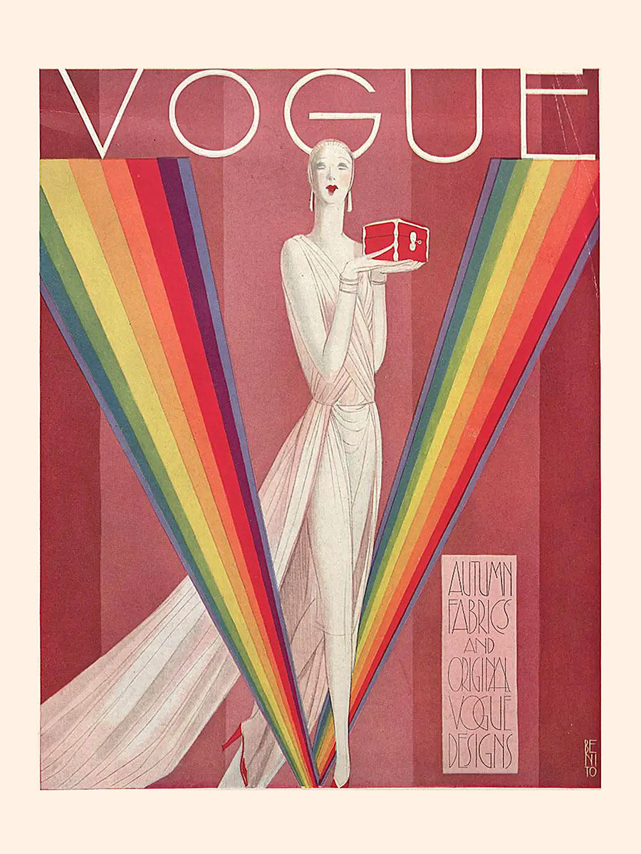 VOGUE. Дама со шкатулкой. Série de plaques.