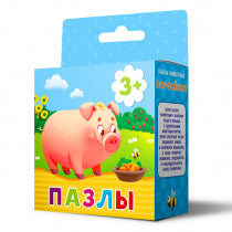Пазл. Поросенок. Серия Животные. 16 дет. 22х22 см. ГЕОДОМ