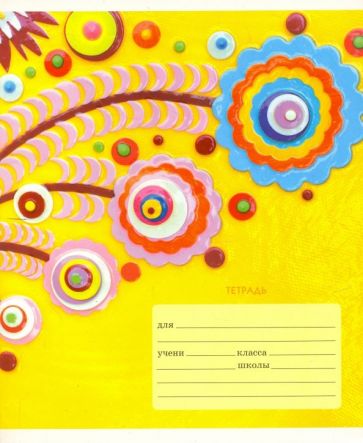 Тетрадь 18л,линия,Яркие аппликации,5вид,ТЛЛ185657