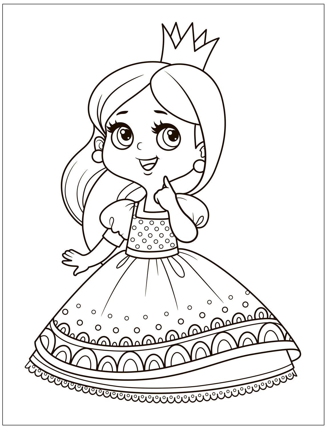 Раскраски для малышей. Princesses