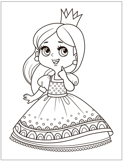 Раскраски для малышей. Princesses