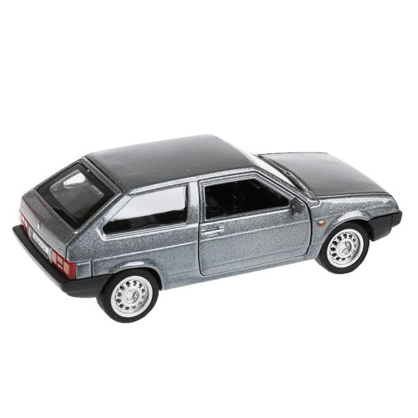 Машина металл LADA-2108 "СПУТНИК" длина 12 см, двери, багаж, серый, в кор. Технопарк в кор.2*36шт