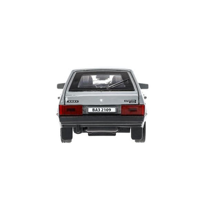 Machine en métal vaz-2109 "СПУТНИК" 12 cm, double, bagage, инер, серебряный, кор. Parc technologique dans le cor.2*36шт