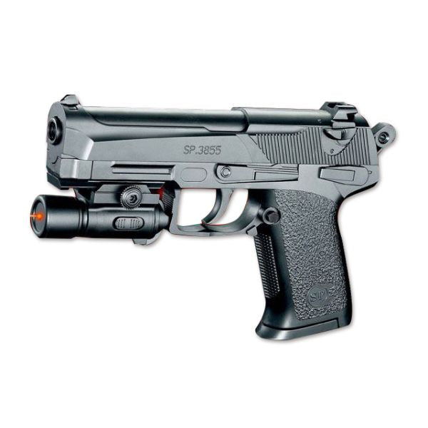 ПИСТОЛЕТ (П) С ЛАЗЕР. ПРИЦЕЛОМ, С ПУЛЬКАМИ SP3855-E В КОР. dans le cor.2*48шт