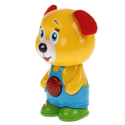 Обучающий щенок 50 песен и звуков, музыкальная сказка, трещотка, текстиль в кор. "Умка" в кор.48шт