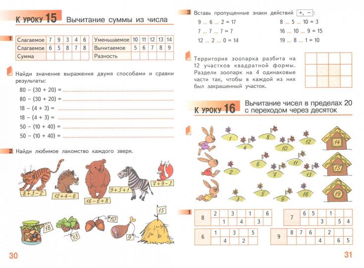 Гейдман Математика 2 кл. Рабочая тетрадь (в 4-х частях) Комплект ФГОС Ч.1 (РС)