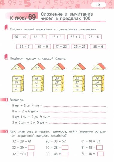 Рабочая тетрадь. Математика. 2 кл. В 4 ч. Ч. 3
