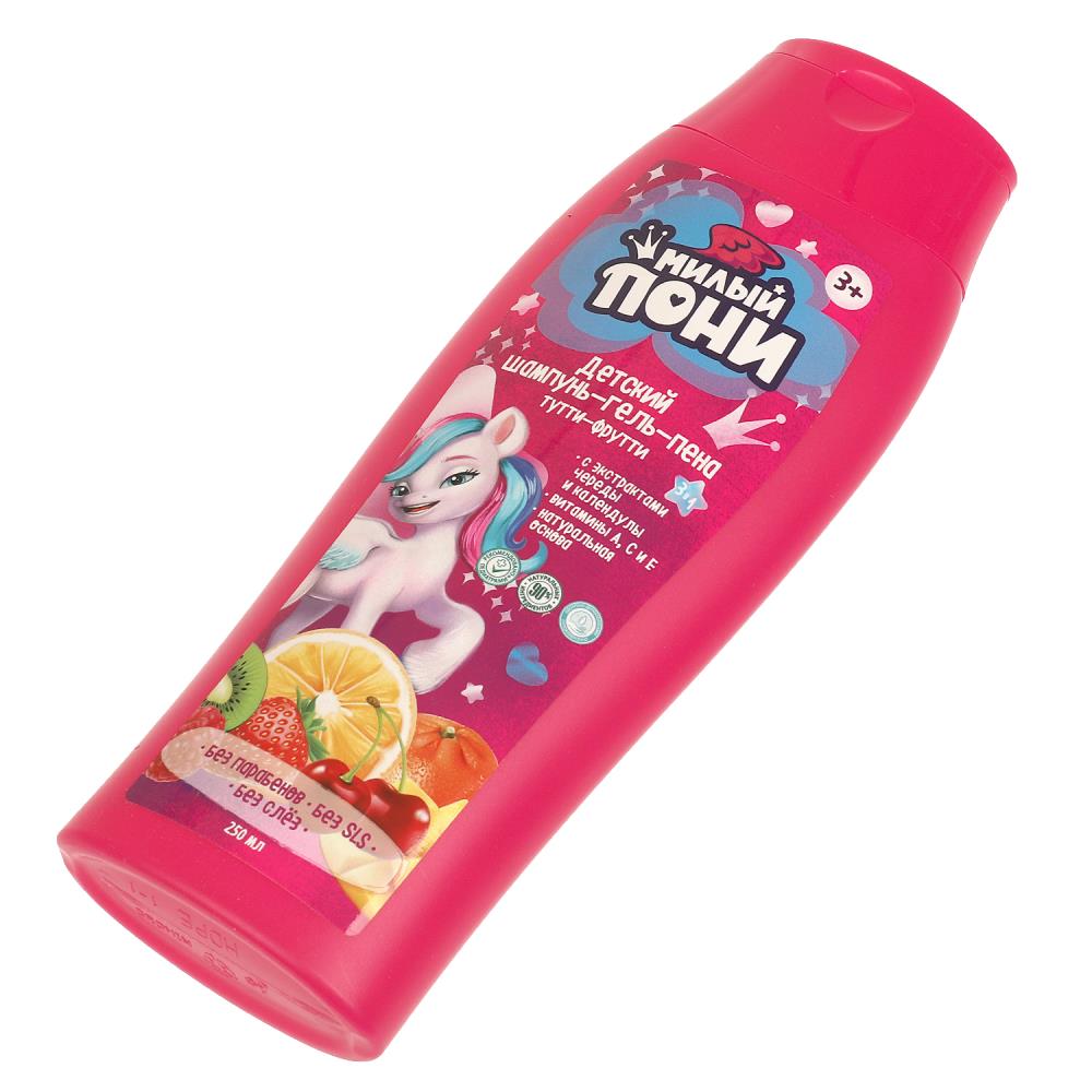 Ce champignon-gel-pena милый пони 3в1 avec экс чер и кален тутти-фрутти 250ML ЗаботLIвая мама в кор.6шт