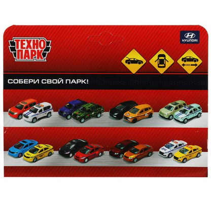 SANTAFE2-12SRT-BU338054 Машина металл HYUNDAI SANTAFE SPORT 12 см, двер, багаж, инерц, голубой, кор.