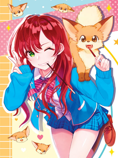 БЛОКНОТ ТОЧКАБУК Anime Pets. ДЕВОЧКА С ЛИСОЙ