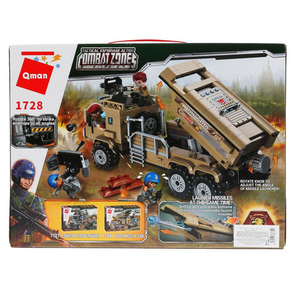 Конструктор пласт. военный, с фигурками и аксесс., 409дет. в кор. в кор.24шт (Собран)