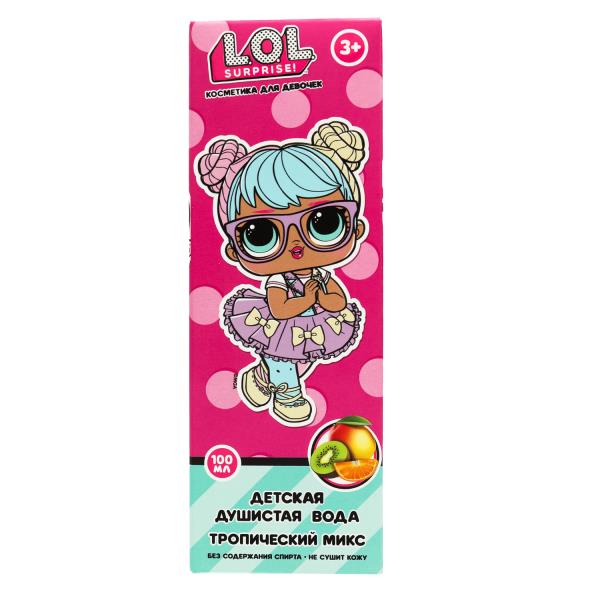 Детская душистая вода ЛОЛ лол summer on! 100 мл тропический МИКС Заботливая мама в кор.12шт