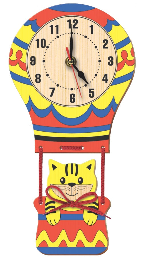 Набор для выпиливания лобзиком "Часы. Воздушный шар"