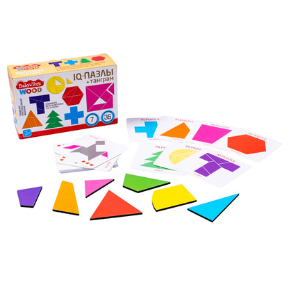 Jeu de golf "IQ Puzzles + Tangram" série "Baby Toys wood"