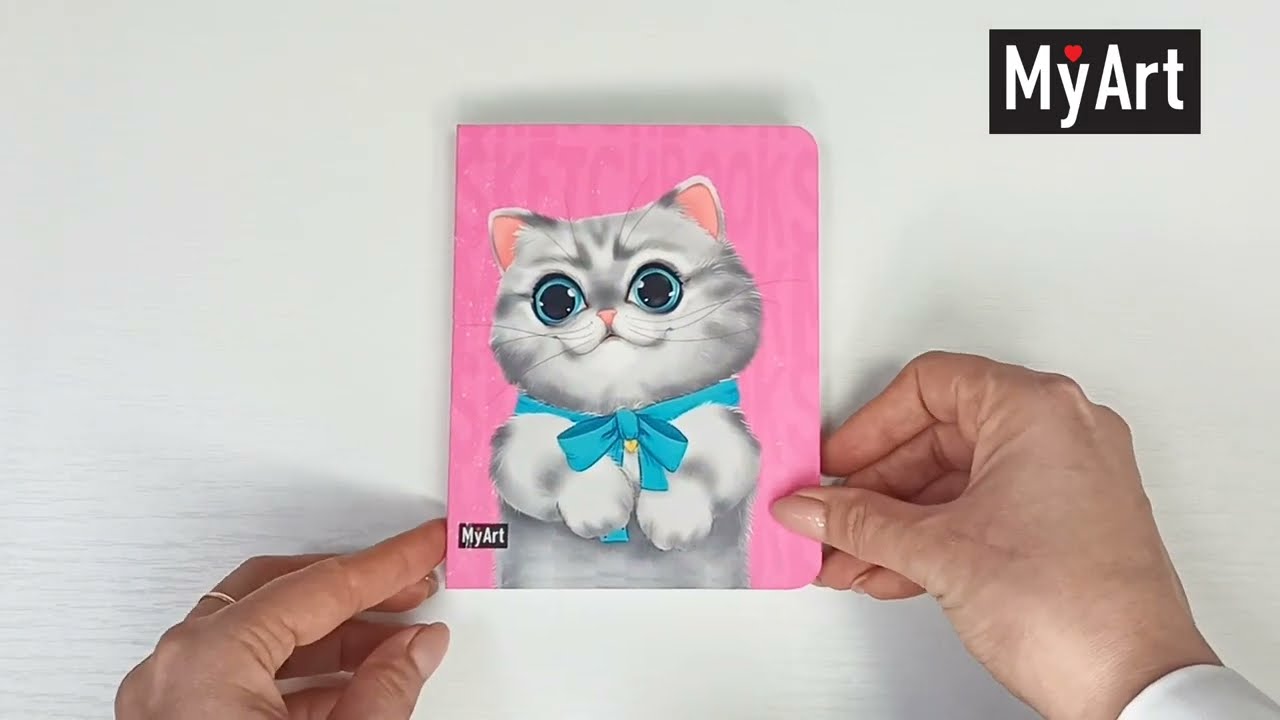 MyArt. MeowBook СКЕТЧБУК. Серый котик