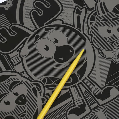 Гравюра Смешарики , цветная, д4 MultiArt