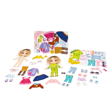 Игра магнитная "Одевашки. Модная девчонка. Ксюша". Серия Магнитные истории (европодвес, 2х8шт) арт.0