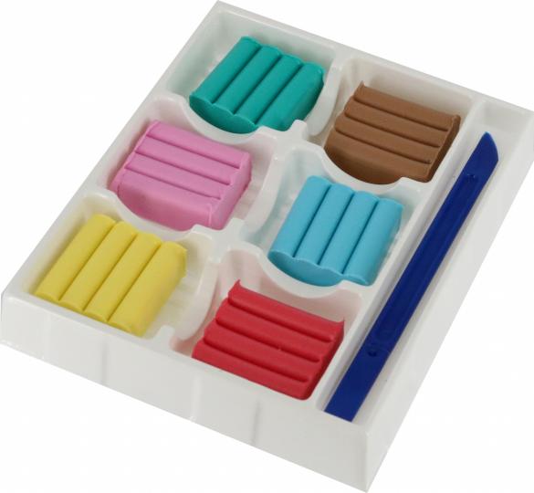 "Лео" "Играй" Пластилин восковой. Пастельные цвета LPMCP-0106 72 г ( в картонной упаковке )