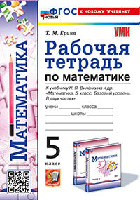 Ерина. УМК. Рабочая тетрадь по математике 5кл. Виленкин (Просвещение). ФГОС НОВЫЙ (к новому учебнику)