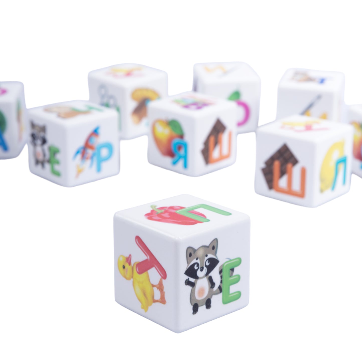 Cubes "Учись играя. Азбука для самых маленьких" 12 шт (sans options)