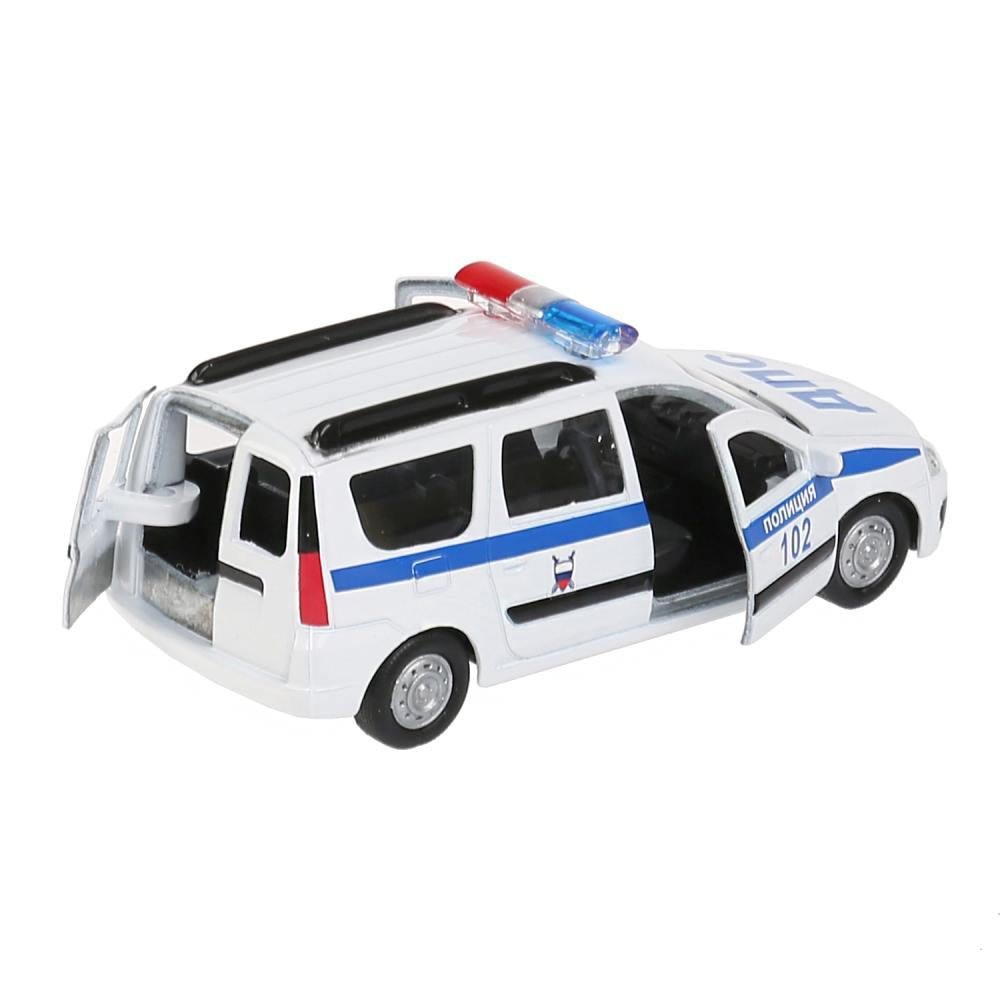 Машина металл LADA Largus полиция 12см, инерц., открыв.двери и багажник в кор. Технопарк в кор2*24шт