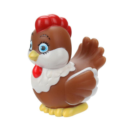 Игрушка пластизоль для ванны курочка, в сетке КАПИТОШКА в кор.2*144шт