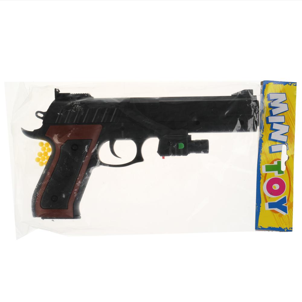 Пистолет (п) с лазер. прицелом, с пульками P298 в пак. в кор.2*72шт