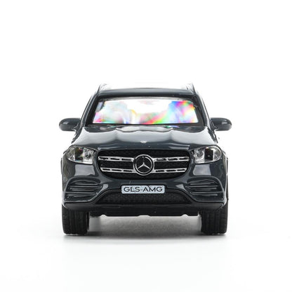 Машина металл MERCEDES-BENZ gls class amg 12см, дв,баг,ин,серый, кор. Parc technologique dans le cor.2*36шт
