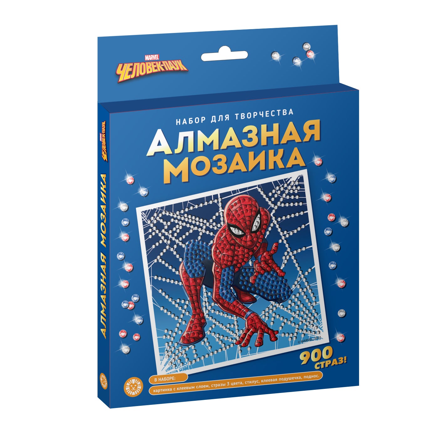 Человек-Паук. Набор для творчества «Алмазная мозаика».