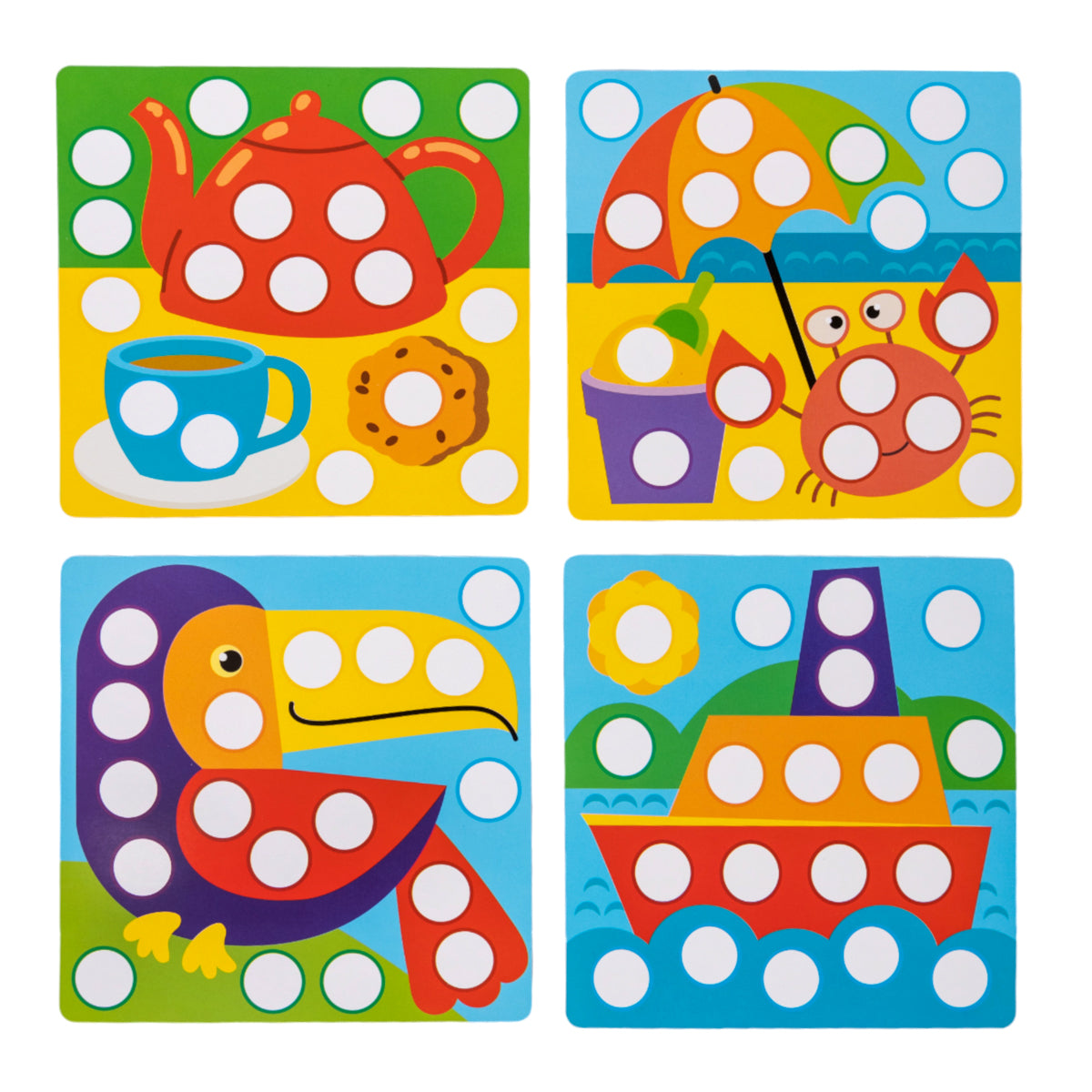 Игра развивающая Разноцветные кружочки "Большое путешествие", серия Учись, играя