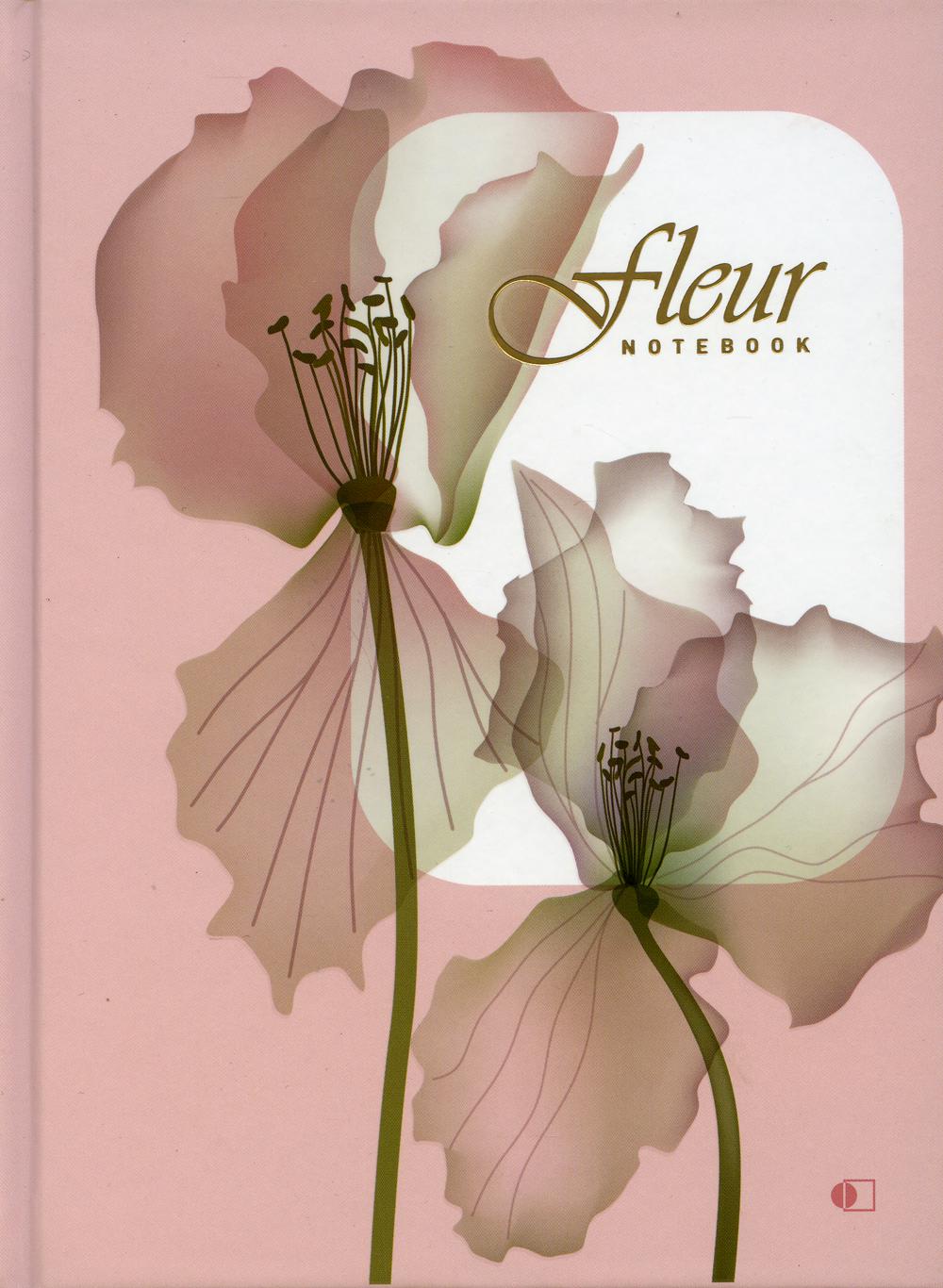 Блокнот "Цветок" нежно-розовый / "Fleur", rose (А5, 192 стр., клетка)