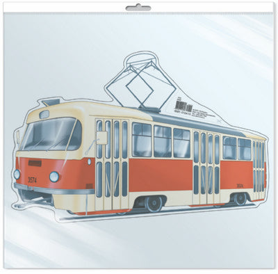 *ФМ1-10415 ПЛАКАТ ВЫРУБНОЙ А4 В ПАКЕТЕ. Machine de tram (avec vous-lacom dans une entreprise individuelle avec l'Europe et le monde)