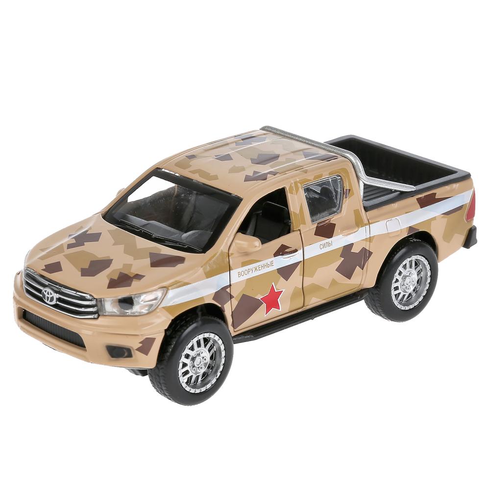 Machine métallique TOYOTA hilux camion 12 cm, ouverte, inerte dans le corps. Parc technologique dans le cor.2*36шт