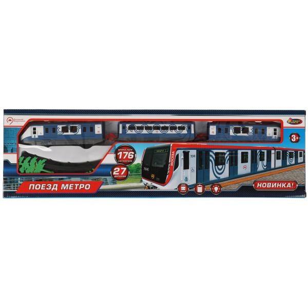 Железная дорога МЕТРОПОЛИТЕН свет, длина пути 176см, kor.61*17,8*5см ИГРАЕМ ВМЕСТЕ в кор.2*18шт