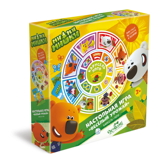 МиМиМишки.Наст.игра.Карусель-лото+пазл.16Эл.Веселый урожай.05142