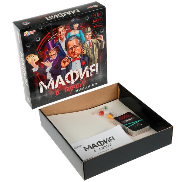Mafia en ville. Настольная игра-ходилка квадрат. 250х250х55 mm. Умные игры. dans le cor.10шт