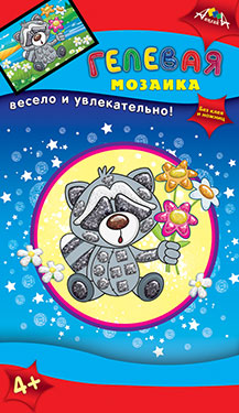 Набор д/творчества МОЗАИКА гелевая А6 "Енот"