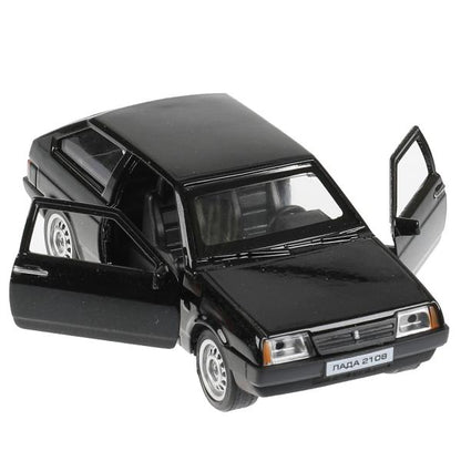 Machine en métal LADA -2108 "СПУТНИК", 11,7 cm, double, sac, in., noir, cor. Parc technologique dans le cor.2*36шт