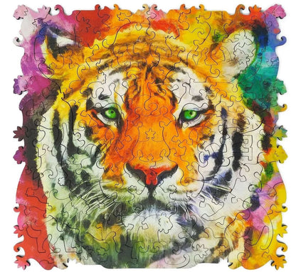 Фигурный деревянный пазл "ANIMAL ART" Тигр 108 дет. ART.8389 (мрц 690 rub.) /24