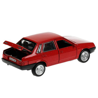 21099-12-RD336381 Machine métallique LADA-21099 "СПУТНИК" 12 cm, double, bagage, iner, rouge, cor. Technologie