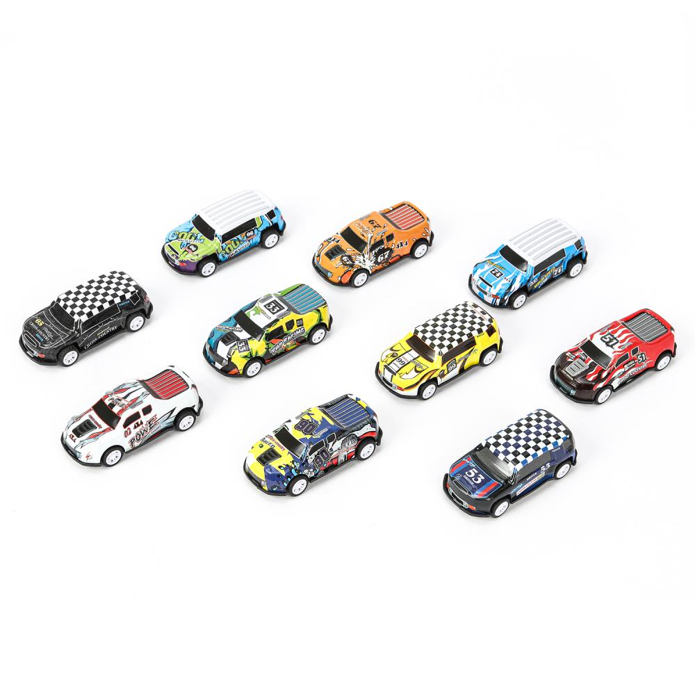Machine en métal ROAD RACING pour SSUПЕРКАР 6,8 cm, 10 pièces, dans un assortiment, couleur. Parc technologique dans le cor.2*54наб