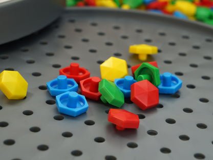 МОЗАИКА ШЕСТИГРАННАЯ 100 ЭЛ (КРУГЛАЯ ПЛАСТ.КОРОБКА) в кор.18шт